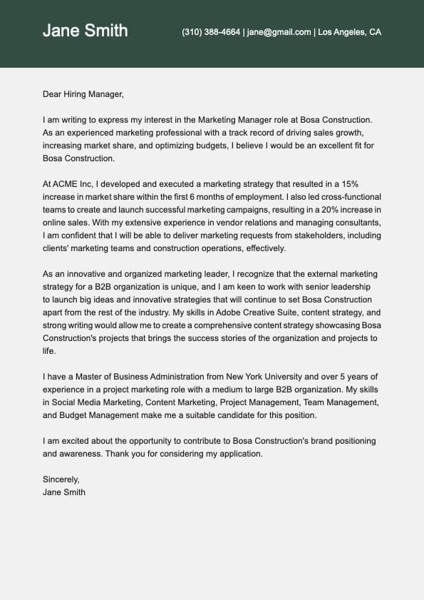 Template Letter Basic